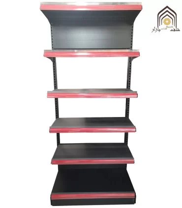 قفسه یکطرفه فروشگاه هایپرمارکت سامان انبار شرق طوس مشبک - 2