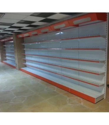 شلف فلزی کناردیوار فروشگاهی